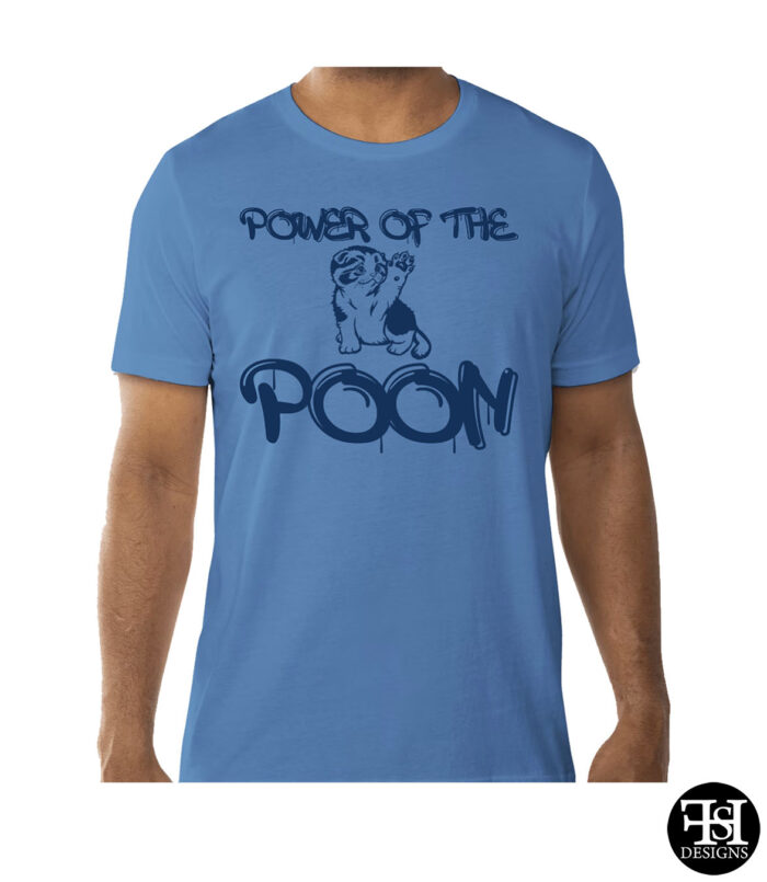 Columbia Blue "Power of the Poon" T-Shirt