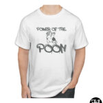 White "Power of the Poon" T-Shirt
