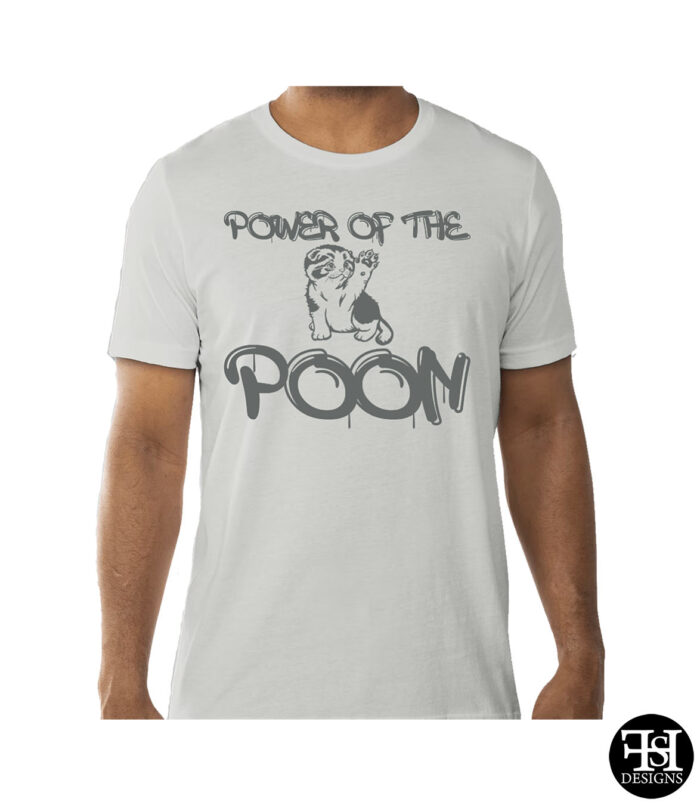 Silver "Power of the Poon" T-Shirt