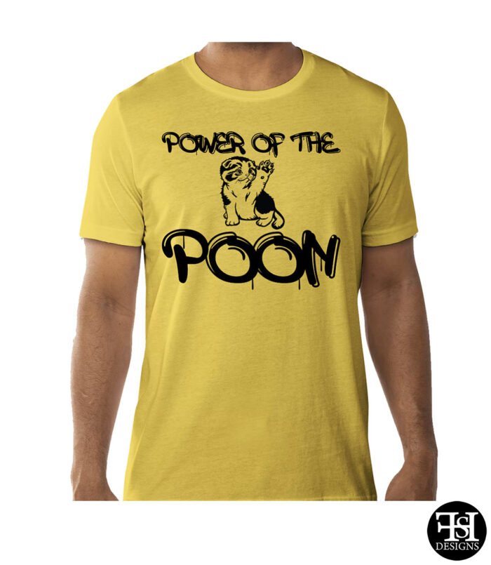 Yellow "Power of the Poon" T-Shirt