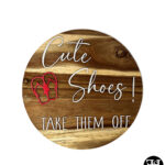 "Cute Shows! Take Them Off" Acacia Door Wreath