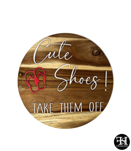 "Cute Shows! Take Them Off" Acacia Door Wreath