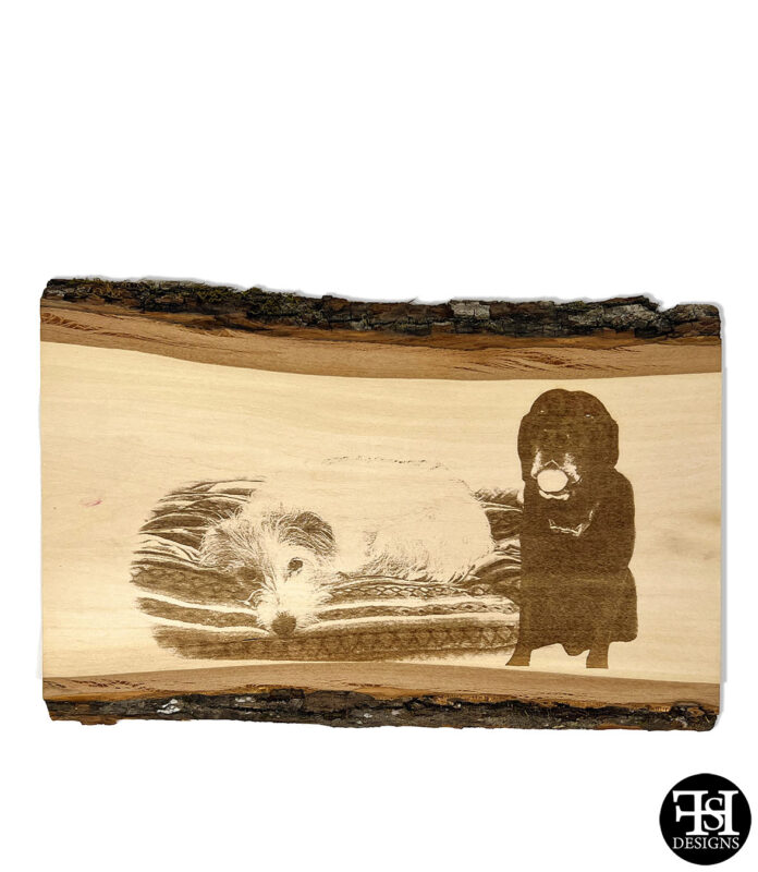 Pet Keepsake Portrait Basswood Plank