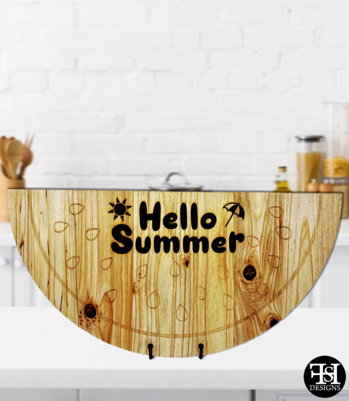 "Hello Summer" Watermelon Wood Sign