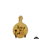 "Kiss the Cook" Small Wood Sign