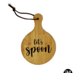 "Let's Spoon" Small Round Spoon Holder