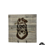 "WTF" Rooster Graywashed Wood Sign