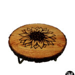 Sunflower Bark Edge Acacia Round