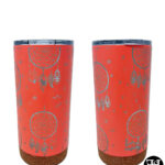 Dream Catcher Pattern Full Wrap Salmon Tumbler