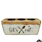 "Let's Eat" Utensil Holder